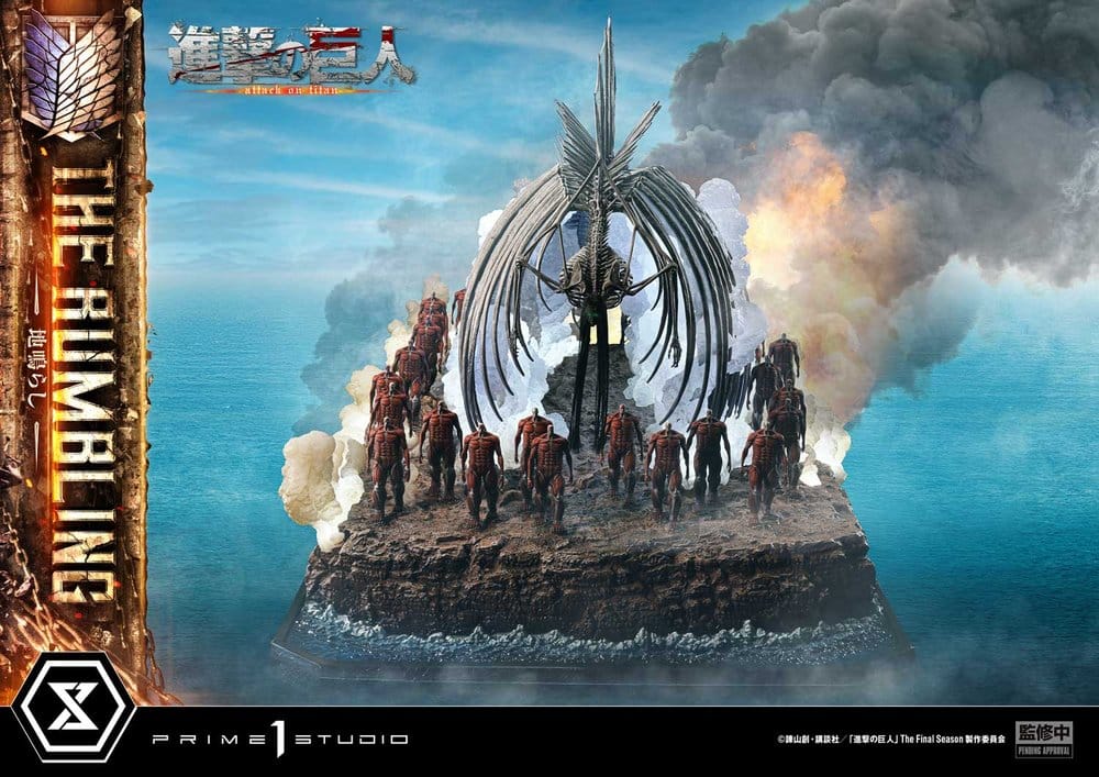 L´Attaque des Titans statuette Ultimate Diorama Masterline Series The Rumbling Bonus Version 64 cm