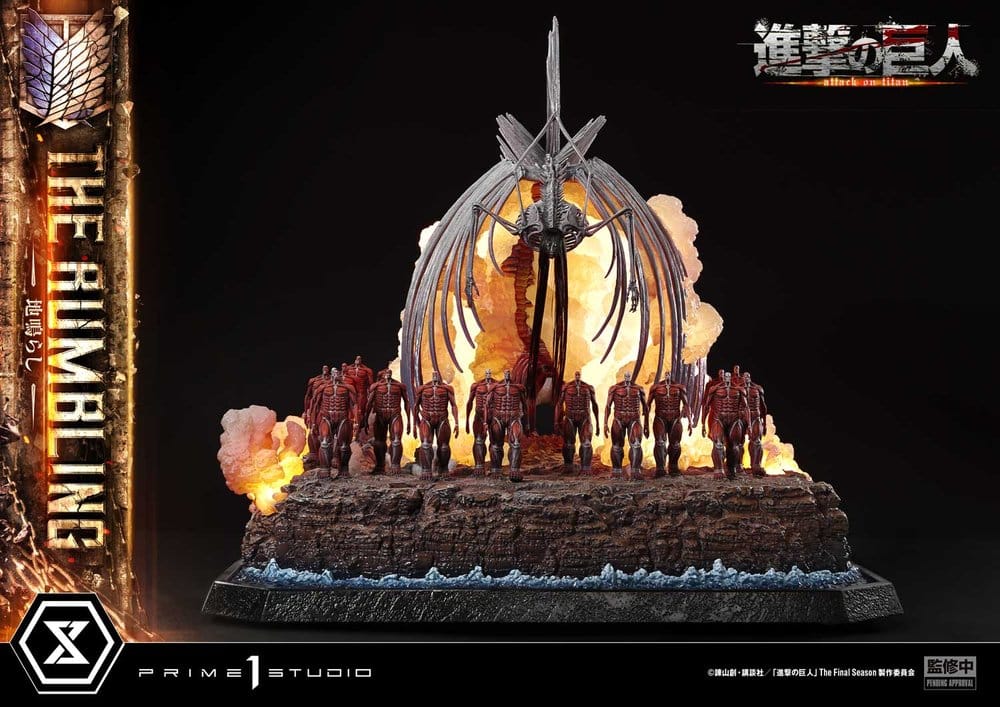L´Attaque des Titans statuette Ultimate Diorama Masterline Series The Rumbling Bonus Version 64 cm