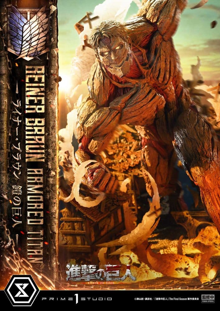 L'Attaque des Titans (TV animation) Ultimate Diorama Masterline Statue Reiner Braun Armored Titan 75 cm
