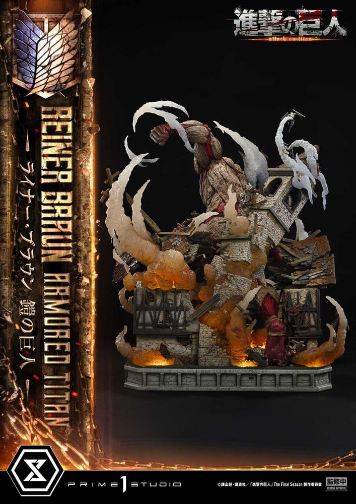 L'Attaque des Titans (TV animation) Ultimate Diorama Masterline Statue Reiner Braun Armored Titan 75 cm