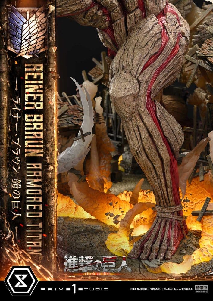 L'Attaque des Titans (TV animation) Ultimate Diorama Masterline Statue Reiner Braun Armored Titan 75 cm