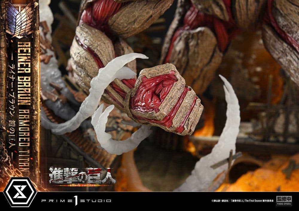 L'Attaque des Titans (TV animation) Ultimate Diorama Masterline Statue Reiner Braun Armored Titan 75 cm