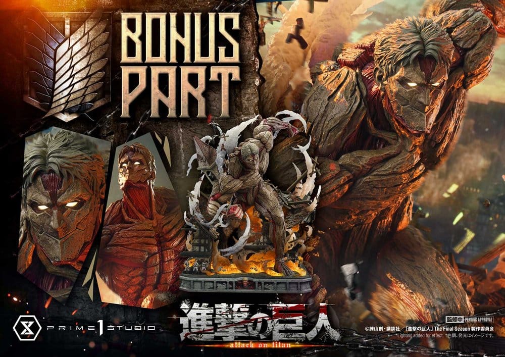 L'Attaque des Titans (TV animation) Ultimate Diorama Masterline Statue Reiner Braun Armored Titan Bonus Version 75 cm