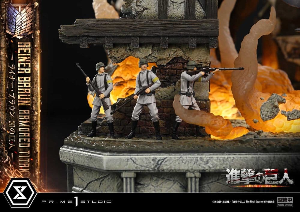 L'Attaque des Titans (TV animation) Ultimate Diorama Masterline Statue Reiner Braun Armored Titan Bonus Version 75 cm