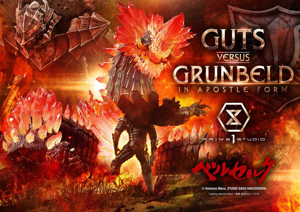 Berserk statuette Ultimate Diorama Masterline Series Berserk Guts vs. Grunbeld in Apostle Form 58 cm
