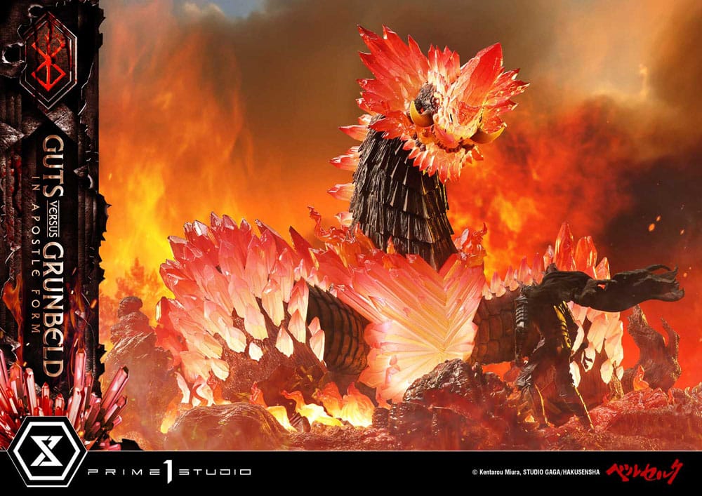 Berserk statuette Ultimate Diorama Masterline Series Berserk Guts vs. Grunbeld in Apostle Form 58 cm