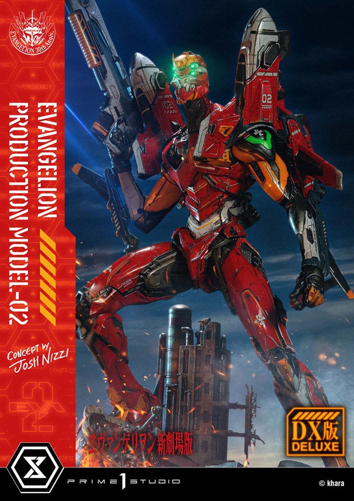 Rebuild of Evangelion statuette Ultimate Diorama Masterline Series Evangelion Production Model-02 (Concept By Josh Nizzi) Deluxe Version 73 cm