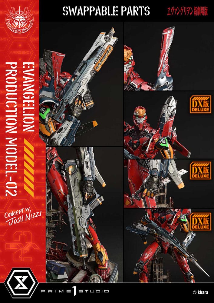 Rebuild of Evangelion statuette Ultimate Diorama Masterline Series Evangelion Production Model-02 (Concept By Josh Nizzi) Deluxe Version 73 cm