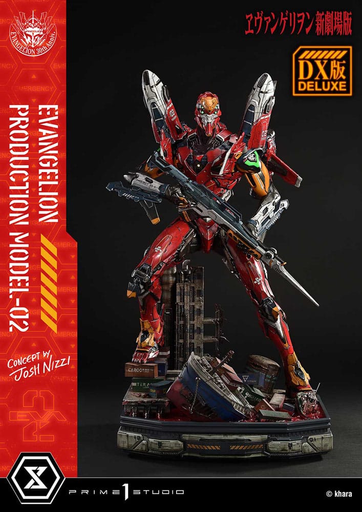 Rebuild of Evangelion statuette Ultimate Diorama Masterline Series Evangelion Production Model-02 (Concept By Josh Nizzi) Deluxe Version 73 cm