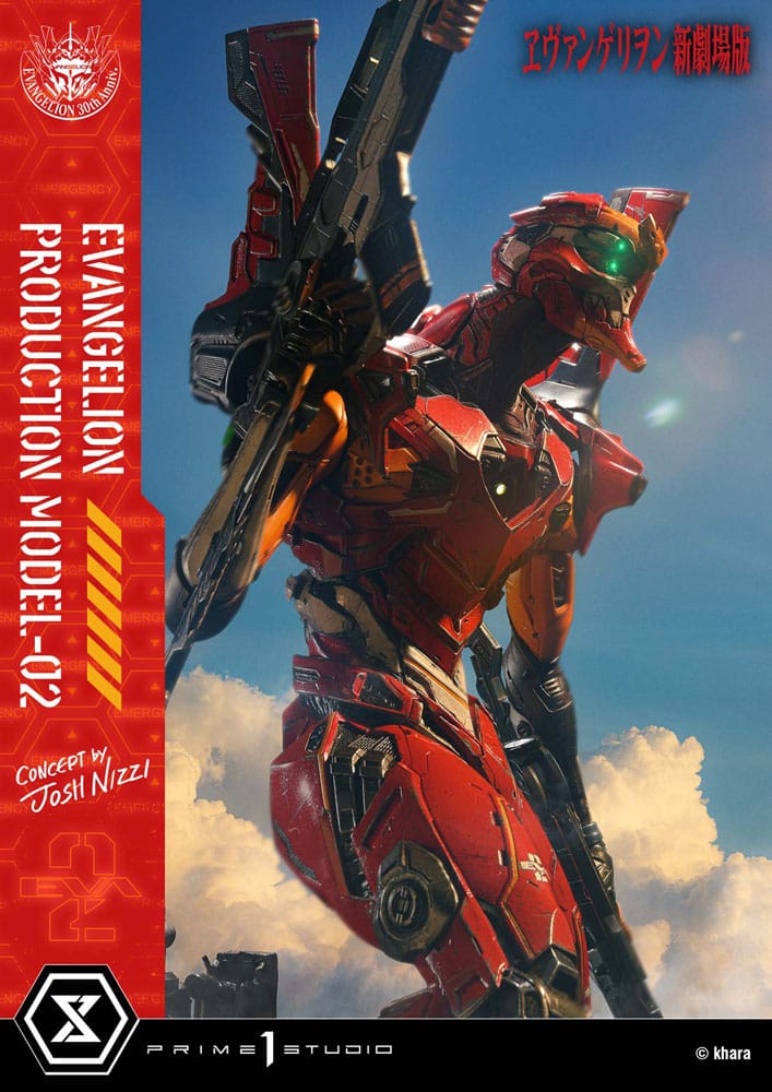 Rebuild of Evangelion statuette Ultimate Diorama Masterline Series Evangelion Production Model-02 (Concept By Josh Nizzi) Deluxe Version 73 cm