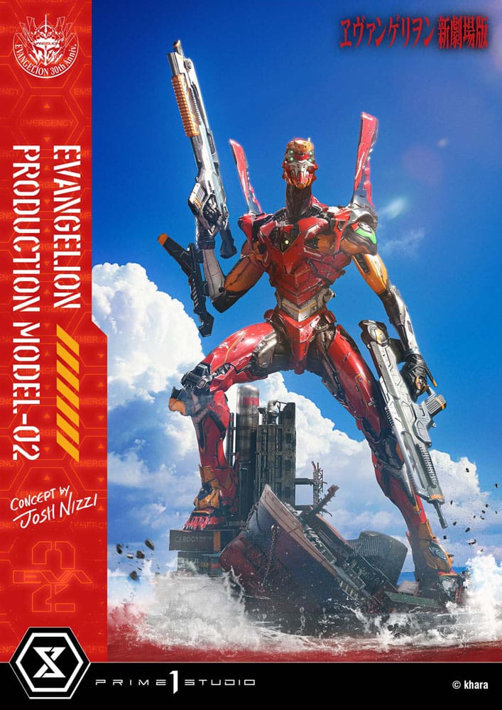 Rebuild of Evangelion statuette Ultimate Diorama Masterline Series Evangelion Production Model-02 (Concept By Josh Nizzi) Deluxe Version 73 cm
