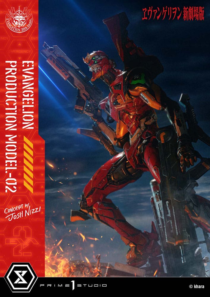 Rebuild of Evangelion statuette Ultimate Diorama Masterline Series Evangelion Production Model-02 (Concept By Josh Nizzi) Deluxe Version 73 cm