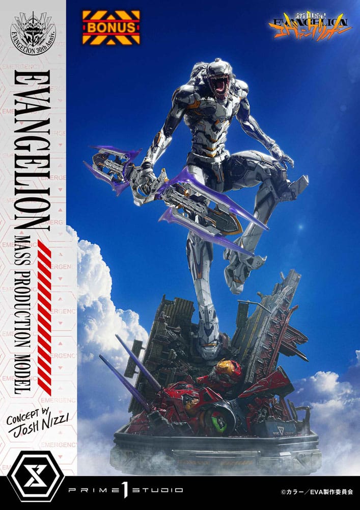 Rebuild of Evangelion statuette Ultimate Diorama Masterline Series Mass Production Model (Concept By Josh Nizzi) Deluxe Bonus Version 82 cm