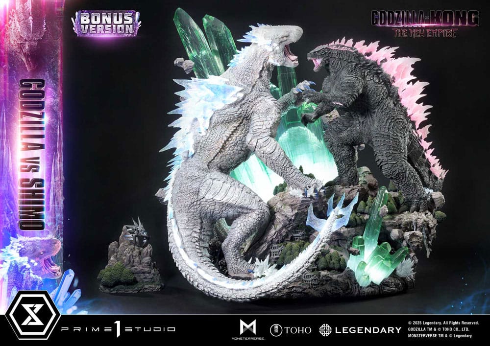 Godzilla x Kong: The New Empire statuette Ultimate Diorama Masterline Series Godzilla vs Shimo Bonus Version 86 cm