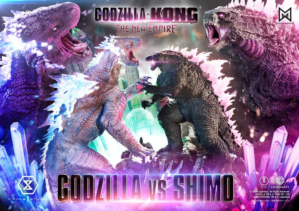Godzilla x Kong: The New Empire statuette Ultimate Diorama Masterline Series Godzilla vs Shimo Bonus Version 86 cm