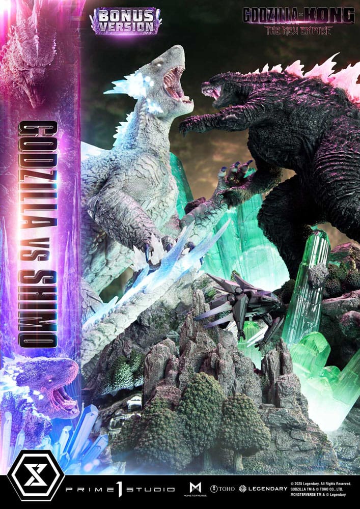 Godzilla x Kong: The New Empire statuette Ultimate Diorama Masterline Series Godzilla vs Shimo Bonus Version 86 cm