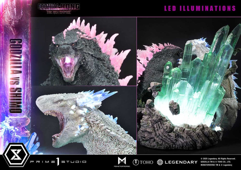 Godzilla x Kong: The New Empire statuette Ultimate Diorama Masterline Series Godzilla vs Shimo Bonus Version 86 cm