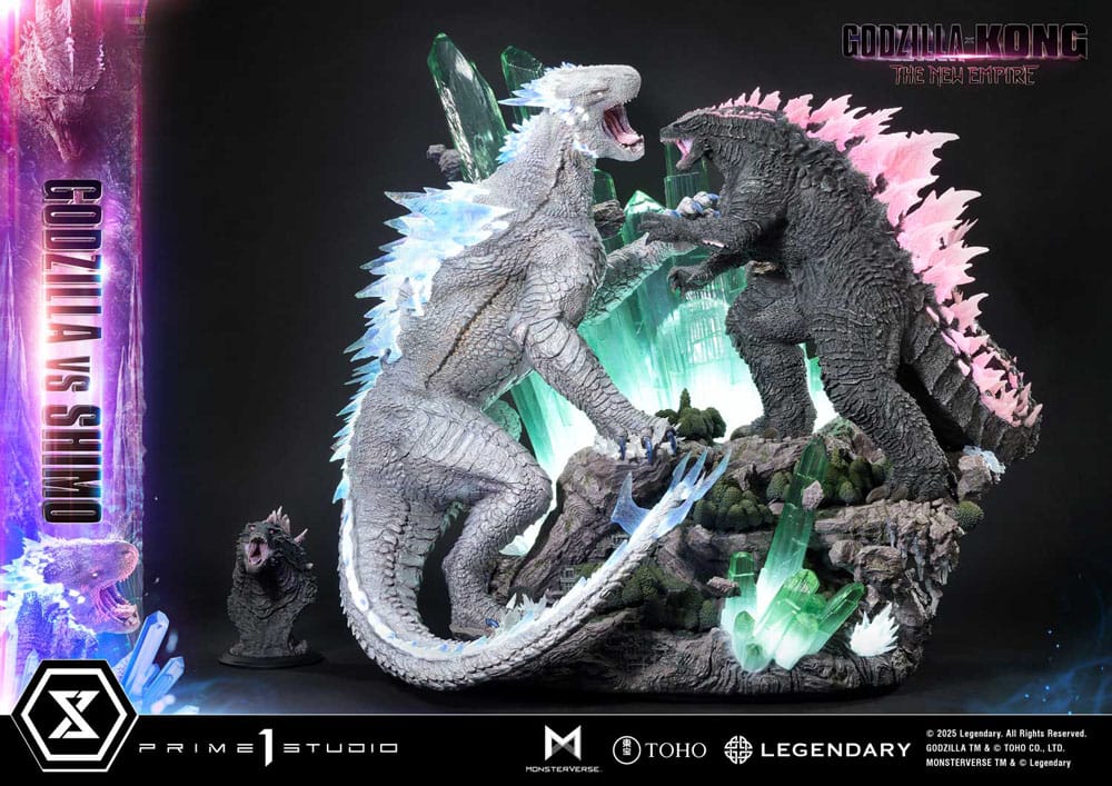 Godzilla x Kong: The New Empire statuette Ultimate Diorama Masterline Series Godzilla vs Shimo Bonus Version 86 cm