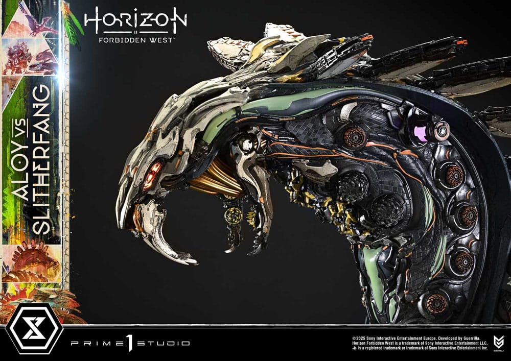 Horizon Forbidden West statuette Ultimate Diorama Masterline Series Aloy vs. The Slitherfang Bonus Version 82 cm