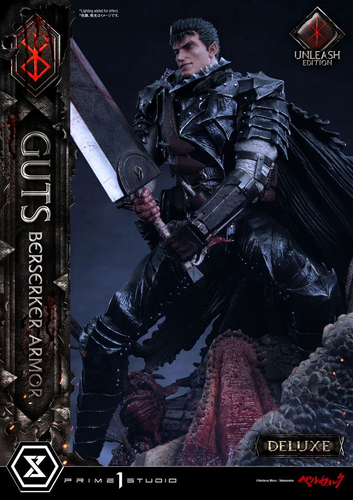 Berserk statuette 1/4 Guts Berserker Armor Unleash Edition Deluxe Version 91 cm