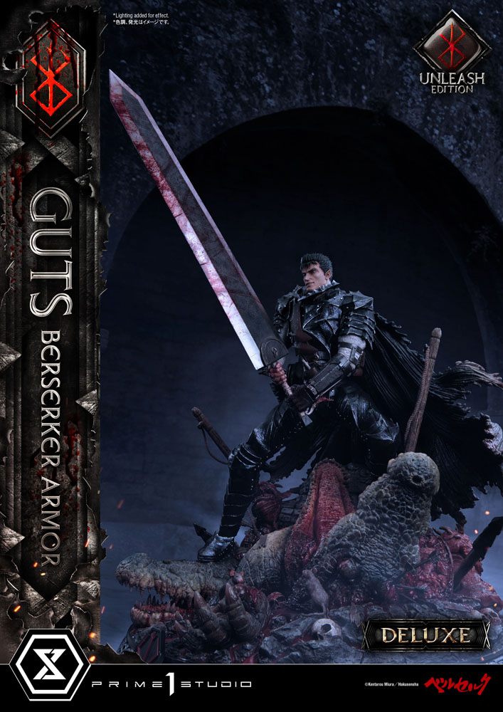 Berserk statuette 1/4 Guts Berserker Armor Unleash Edition Deluxe Version 91 cm