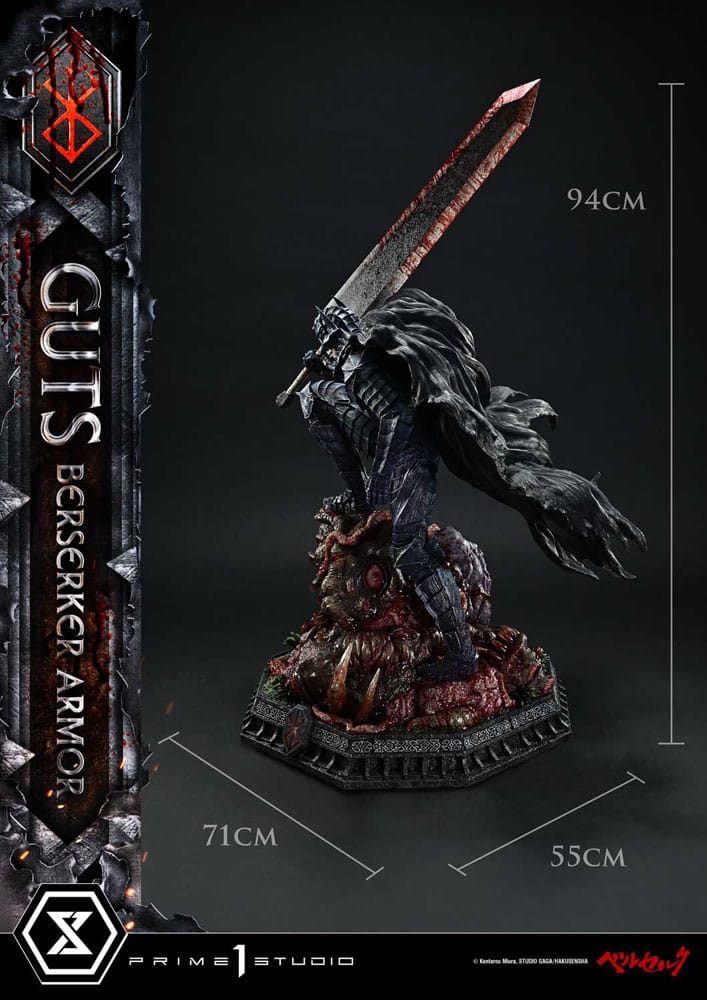 Berserk statuette Ultimate Premium Masterline Series 1/4 Guts, Berserker Armor Grunbeld vs. Guts 94 cm