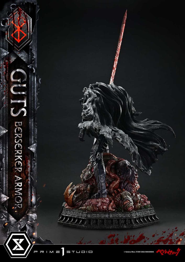 Berserk statuette Ultimate Premium Masterline Series 1/4 Guts, Berserker Armor Grunbeld vs. Guts 94 cm