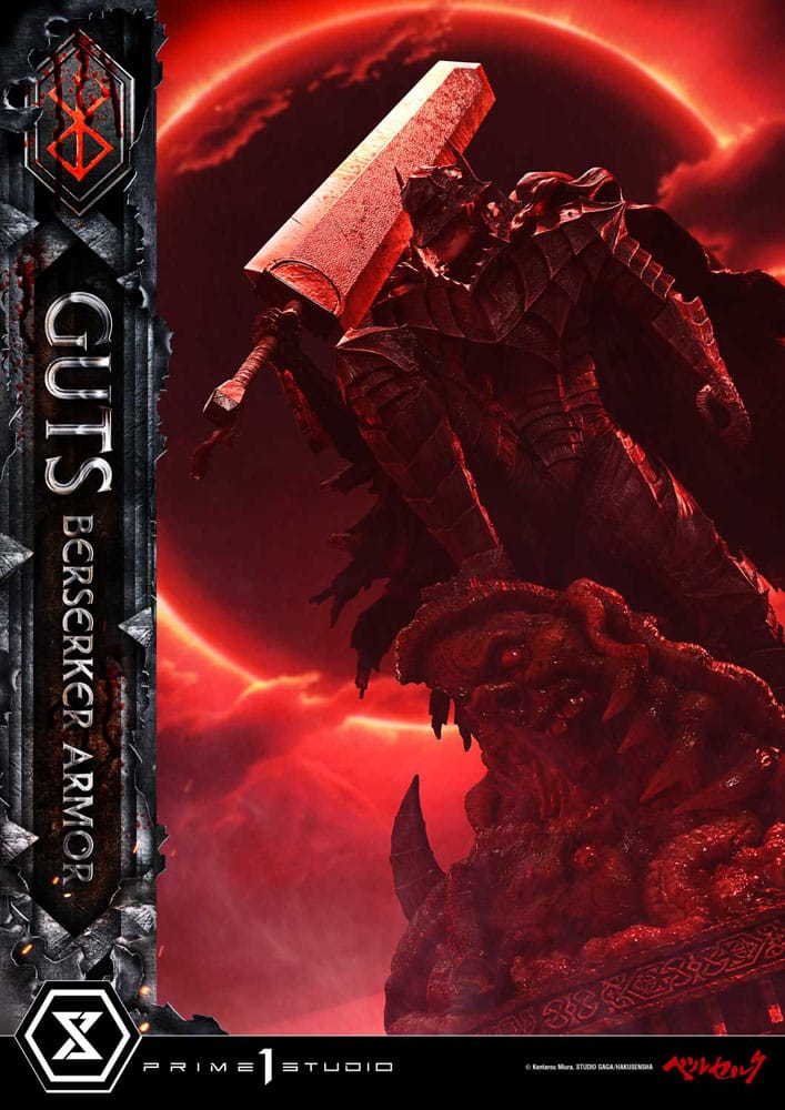 Berserk statuette Ultimate Premium Masterline Series 1/4 Guts, Berserker Armor Grunbeld vs. Guts 94 cm