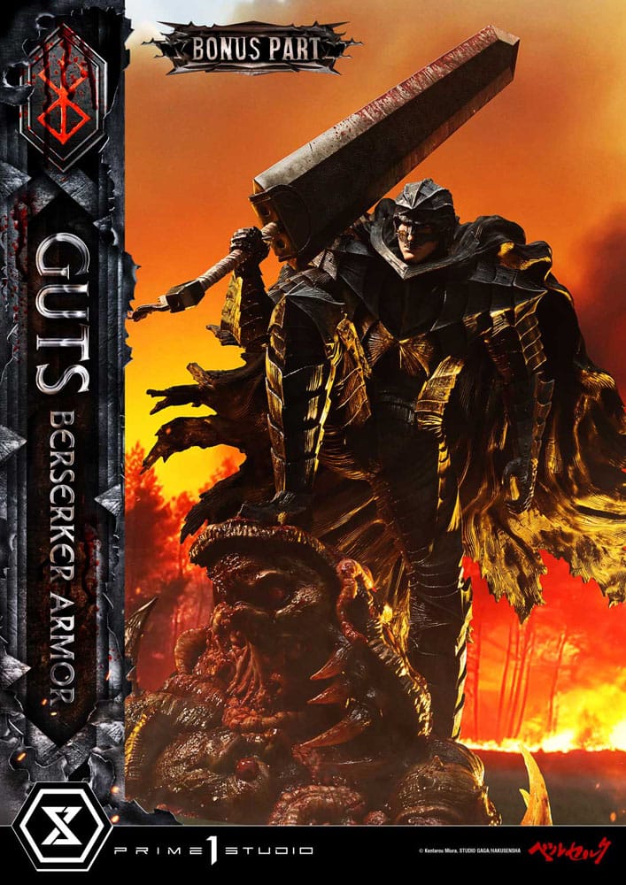 Berserk statuette Ultimate Premium Masterline Series 1/4 Guts, Berserker Armor Grunbeld vs. Guts Deluxe Bonus Version 94 cm