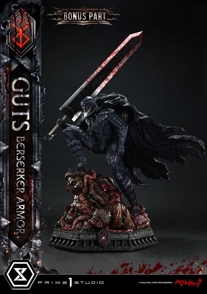 Berserk statuette Ultimate Premium Masterline Series 1/4 Guts, Berserker Armor Grunbeld vs. Guts Deluxe Bonus Version 94 cm