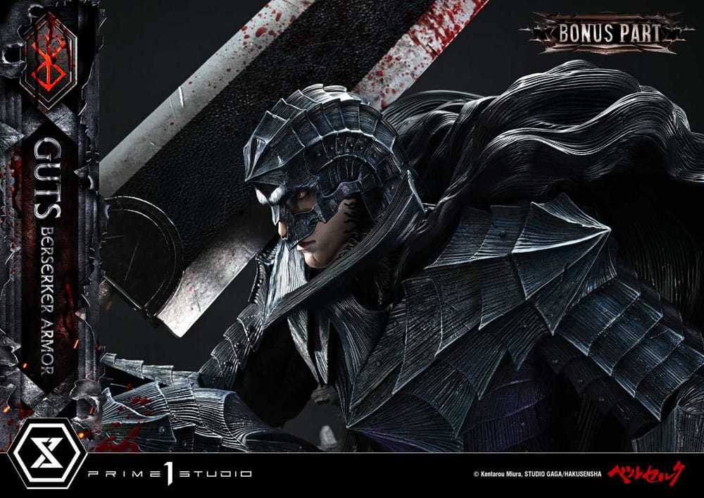 Berserk statuette Ultimate Premium Masterline Series 1/4 Guts, Berserker Armor Grunbeld vs. Guts Deluxe Bonus Version 94 cm
