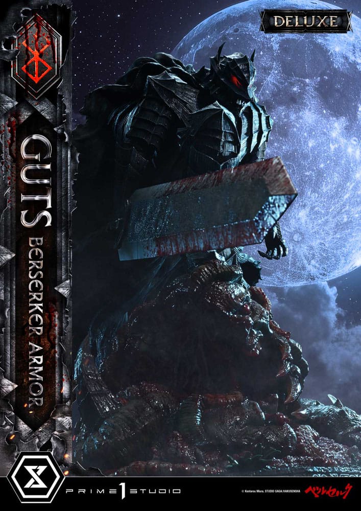 Berserk statuette Ultimate Premium Masterline Series 1/4 Guts, Berserker Armor Grunbeld vs. Guts Deluxe Bonus Version 94 cm