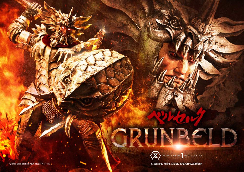 Berserk statuette Ultimate Premium Masterline Series 1/4 Grunbeld Grunbeld vs. Guts Bonus Version 107 cm