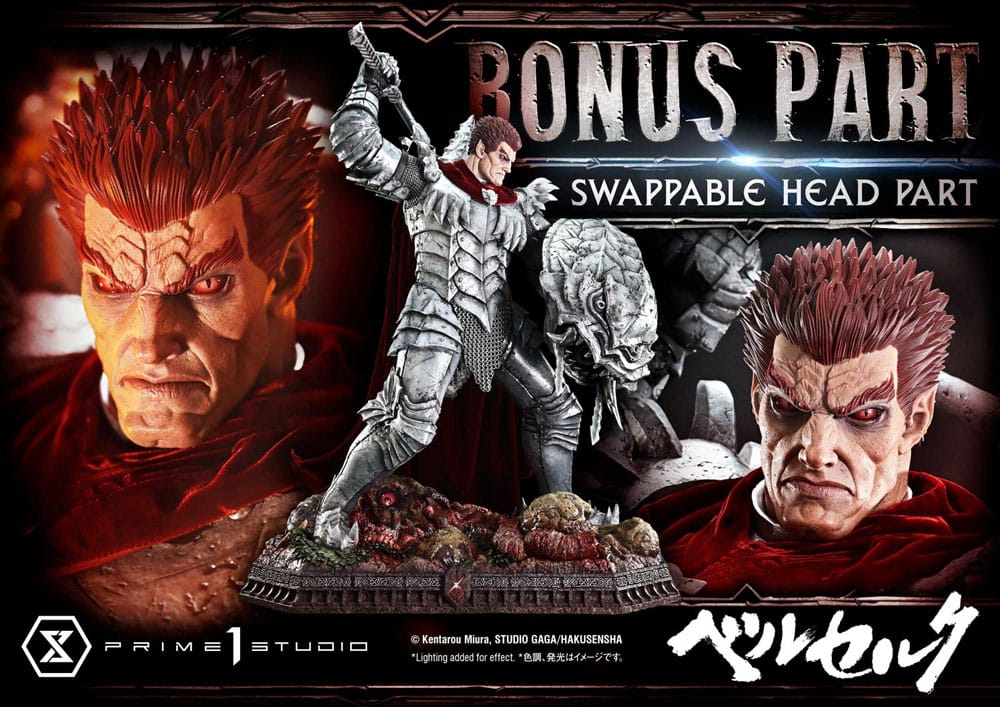 Berserk statuette Ultimate Premium Masterline Series 1/4 Grunbeld Grunbeld vs. Guts Bonus Version 107 cm