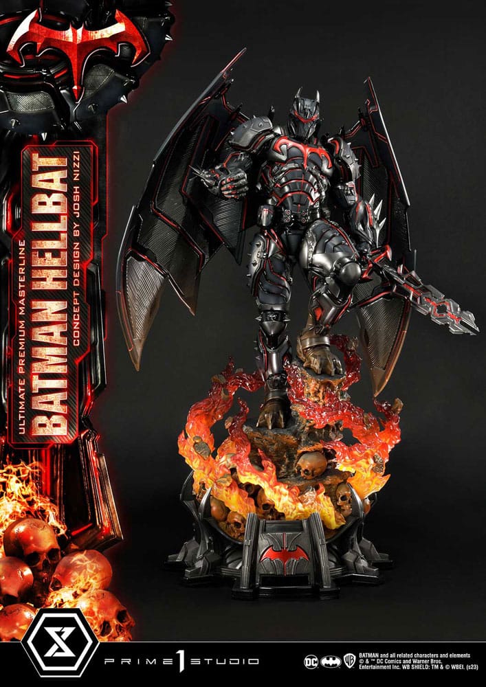Batman statuette Ultimate Premium Masterline Series Hellbat Concept Design by Josh Nizzi Regular Version 76 cm