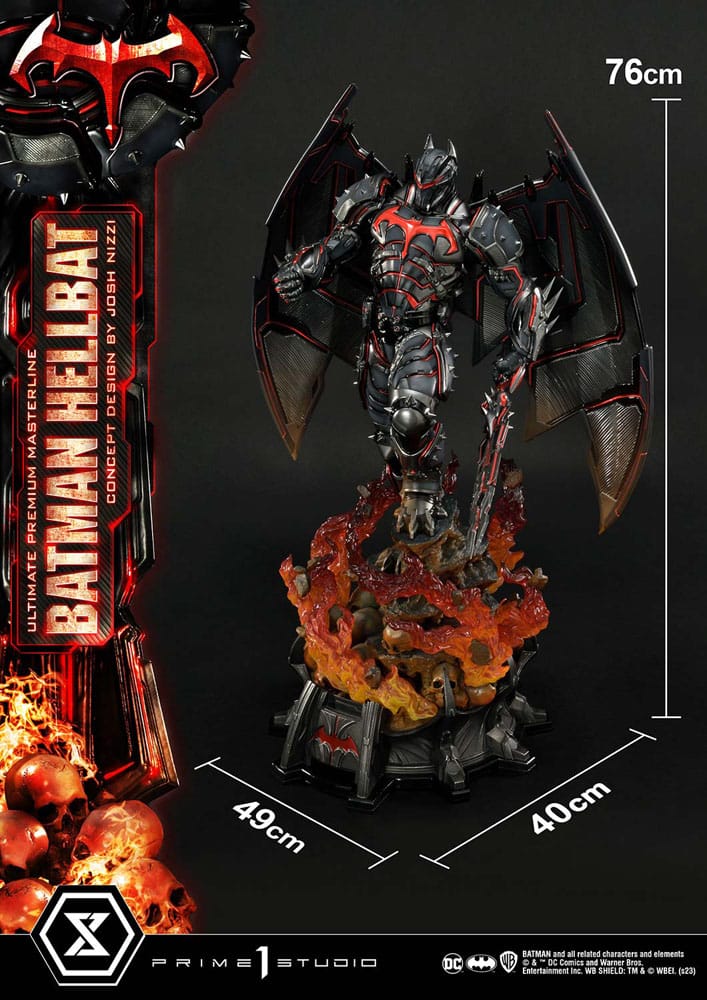 Batman statuette Ultimate Premium Masterline Series Hellbat Concept Design by Josh Nizzi Regular Version 76 cm
