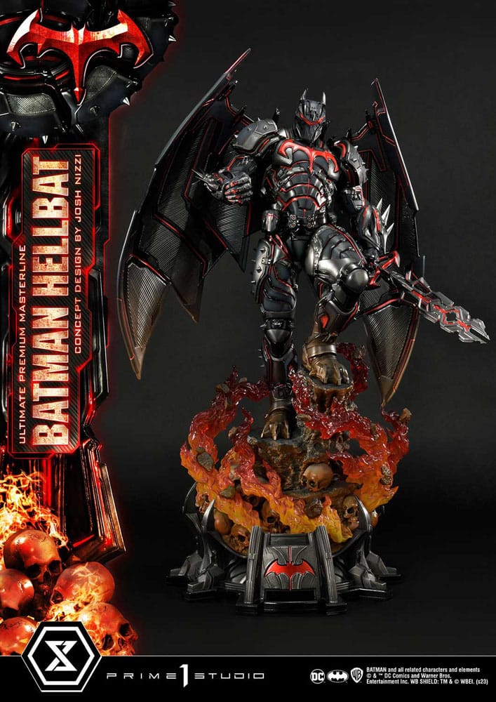 Batman statuette Ultimate Premium Masterline Series Hellbat Concept Design by Josh Nizzi Regular Version 76 cm