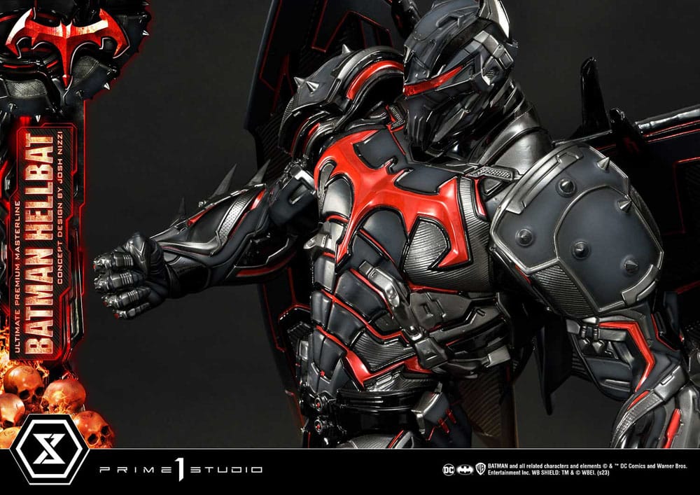 Batman statuette Ultimate Premium Masterline Series Hellbat Concept Design by Josh Nizzi Regular Version 76 cm