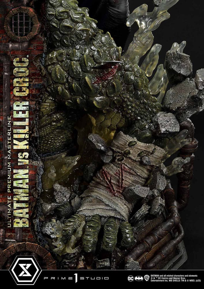 Batman statuette Ultimate Premium Masterline Series Batman Versus Killer Croc 71 cm