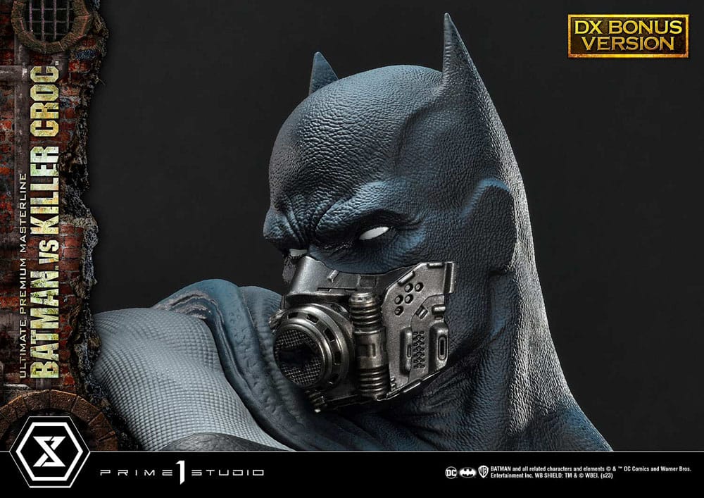 Batman statuette Ultimate Premium Masterline Series Batman Versus Killer Croc Deluxe Bonus Version 71 cm