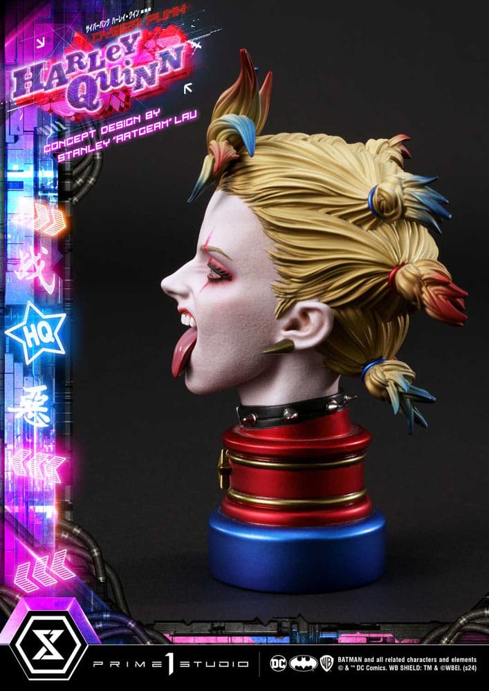 Batman statuette Ultimate Premium Masterline Series Cyberpunk Harley Quinn 60 cm