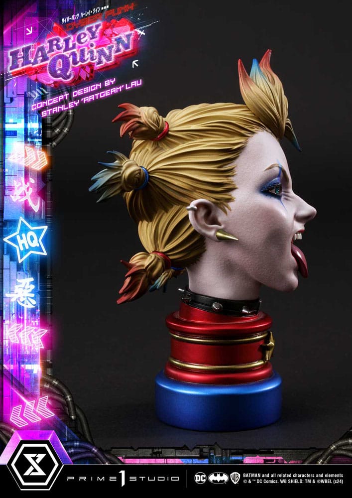Batman statuette Ultimate Premium Masterline Series Cyberpunk Harley Quinn 60 cm