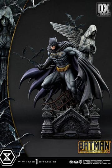 Batman statuette Ultimate Premium Masterline Series 1/4 Batman Rebirth Edition Black Deluxe Version 71 cm