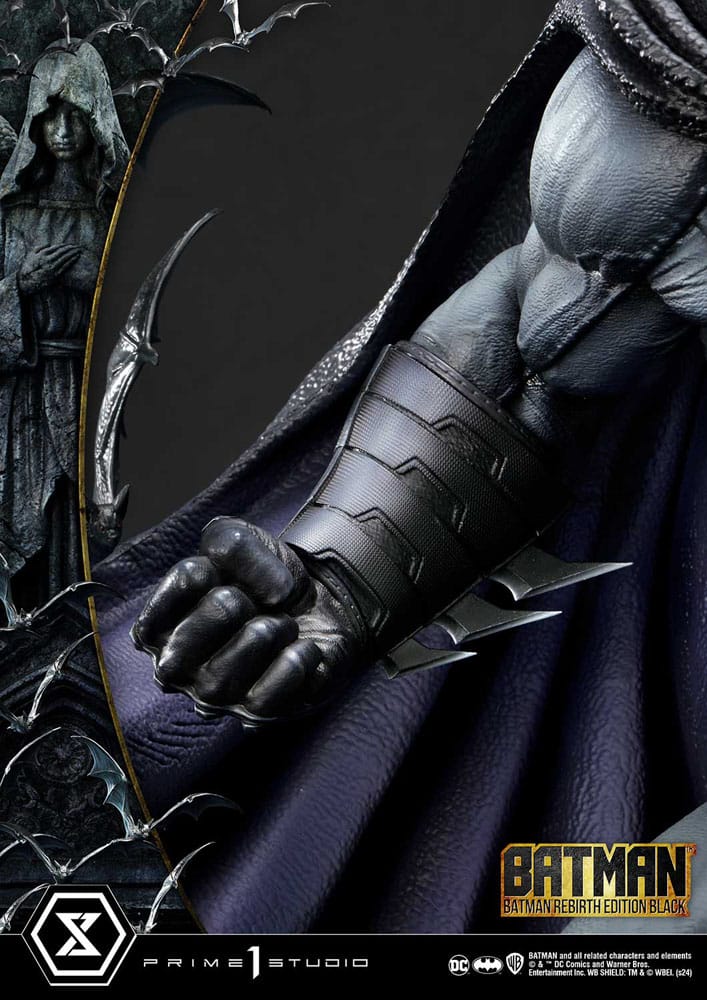 Batman statuette Ultimate Premium Masterline Series 1/4 Batman Rebirth Edition Black Deluxe Version 71 cm