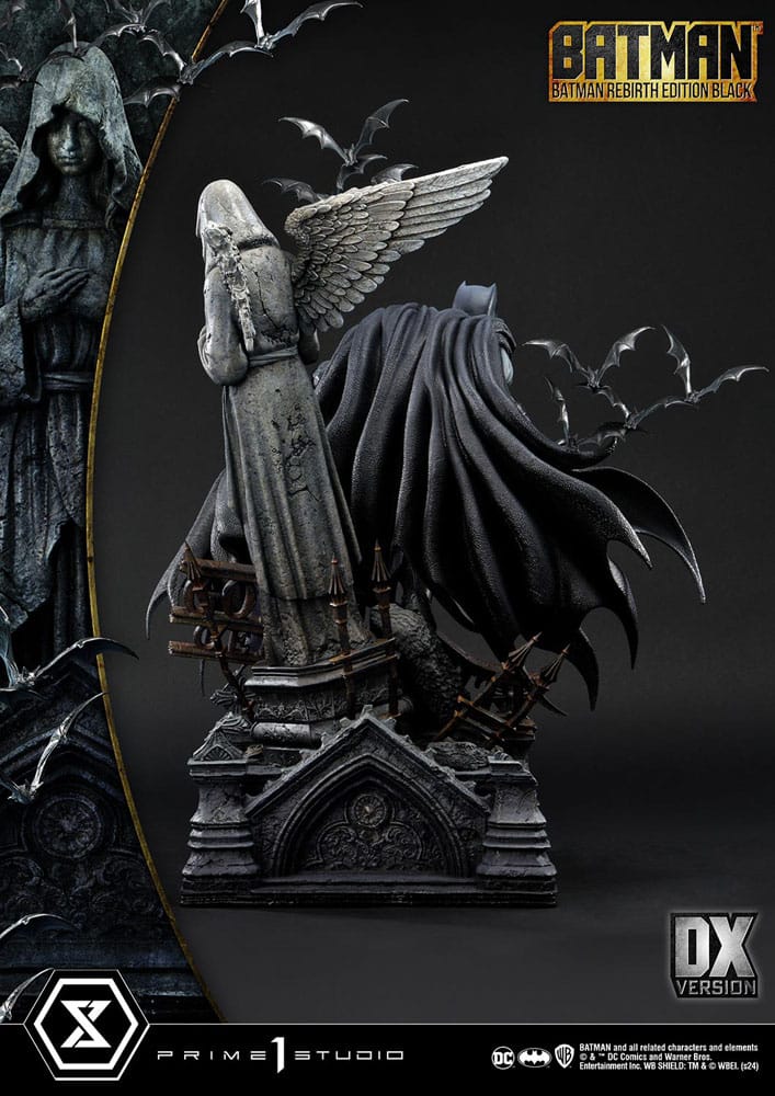 Batman statuette Ultimate Premium Masterline Series 1/4 Batman Rebirth Edition Black Deluxe Version 71 cm