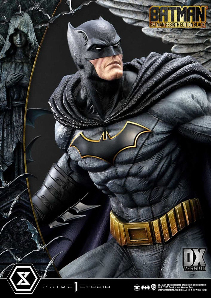 Batman statuette Ultimate Premium Masterline Series 1/4 Batman Rebirth Edition Black Deluxe Version 71 cm