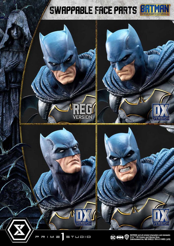 Batman statuette Ultimate Premium Masterline Series 1/4 Batman Rebirth Edition Blue Deluxe Bonus Version 71 cm