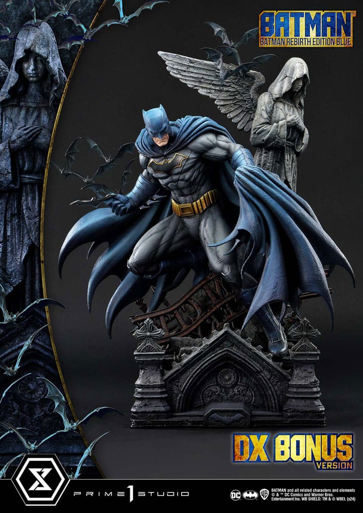 Batman statuette Ultimate Premium Masterline Series 1/4 Batman Rebirth Edition Blue Deluxe Bonus Version 71 cm