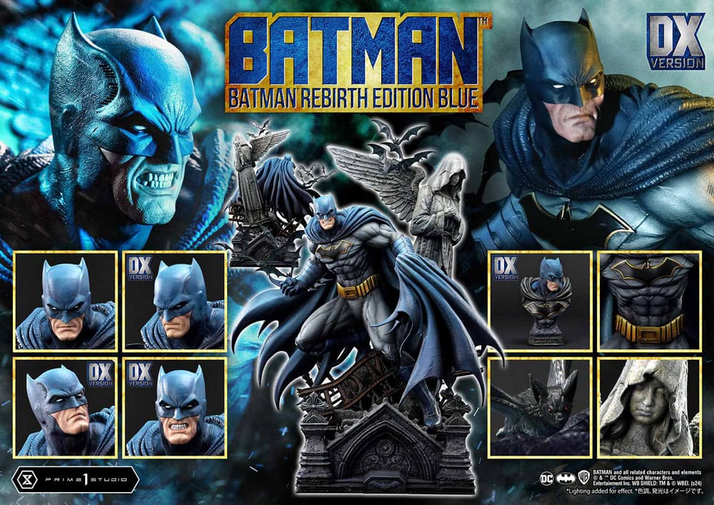 Batman statuette Ultimate Premium Masterline Series 1/4 Batman Rebirth Edition Blue Deluxe Bonus Version 71 cm