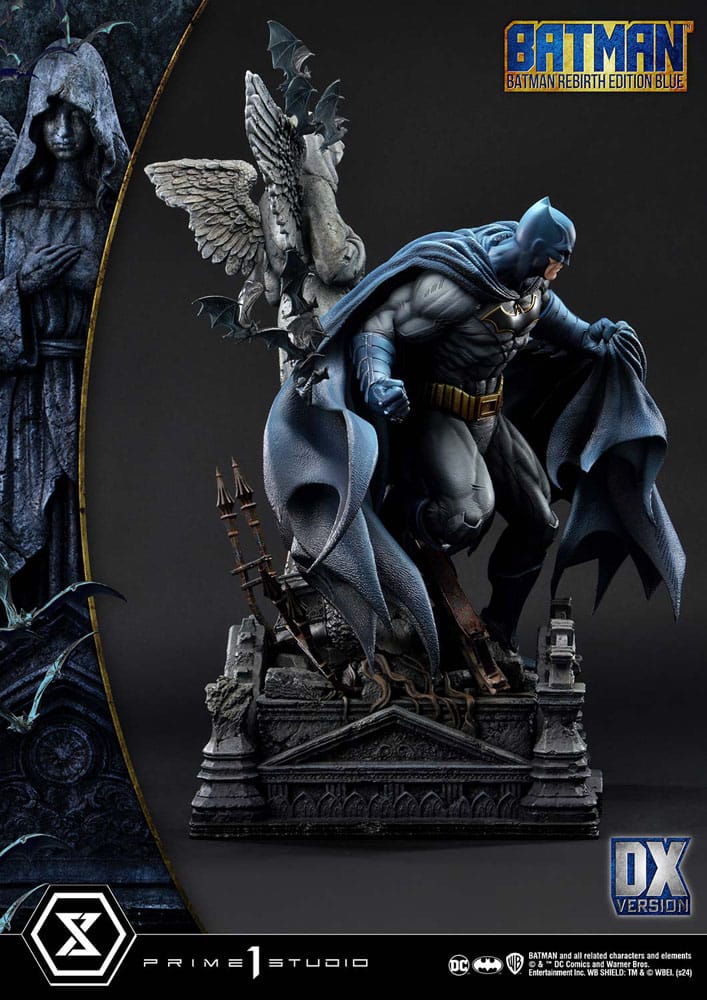 Batman statuette Ultimate Premium Masterline Series 1/4 Batman Rebirth Edition Blue Deluxe Bonus Version 71 cm